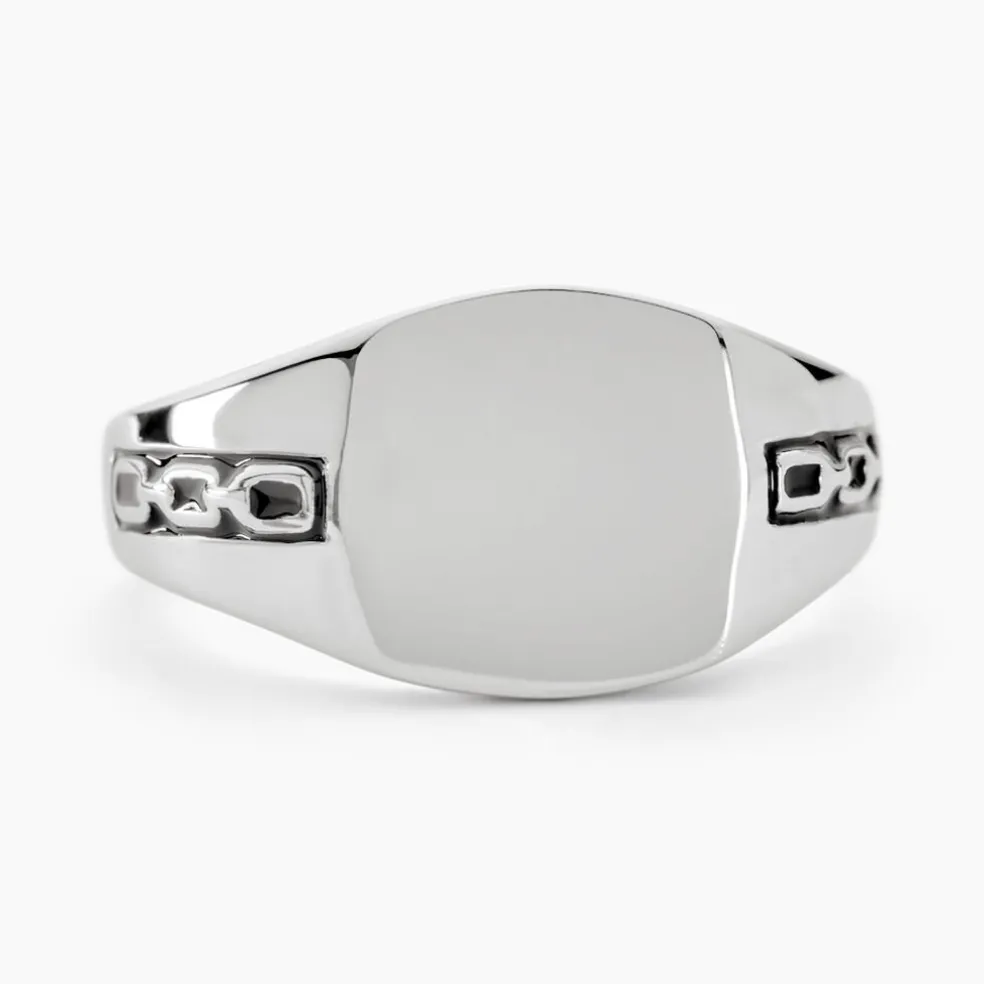 Chevaliere Argent Blanc Tarek