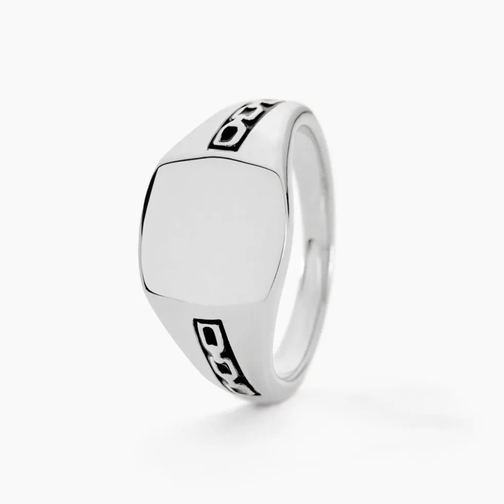 Chevaliere Argent Blanc Tarek