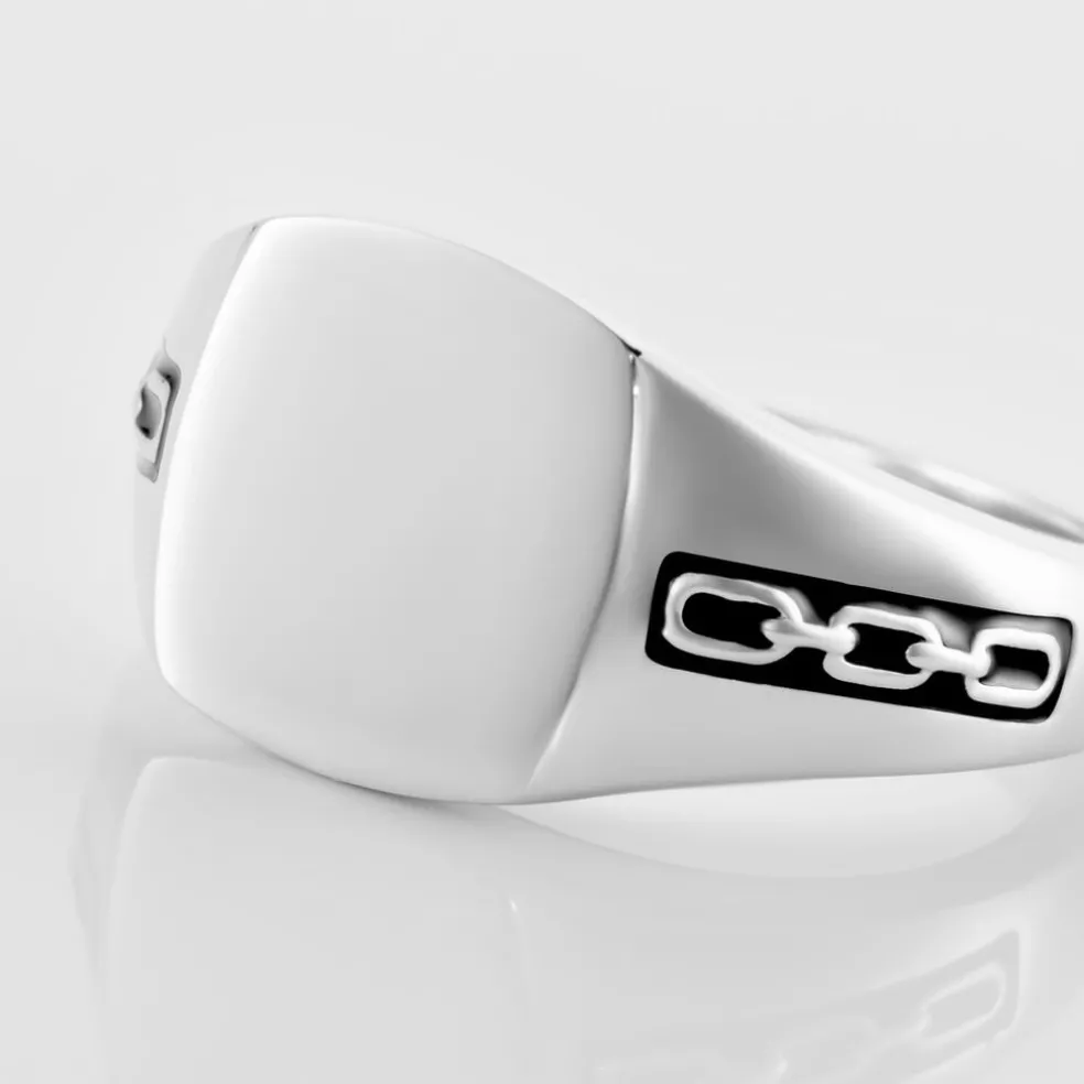 Chevaliere Argent Blanc Tarek