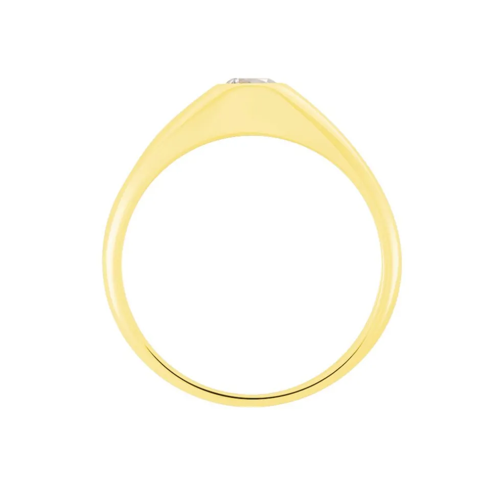 Chevaliere Maxime Or Jaune Oxyde