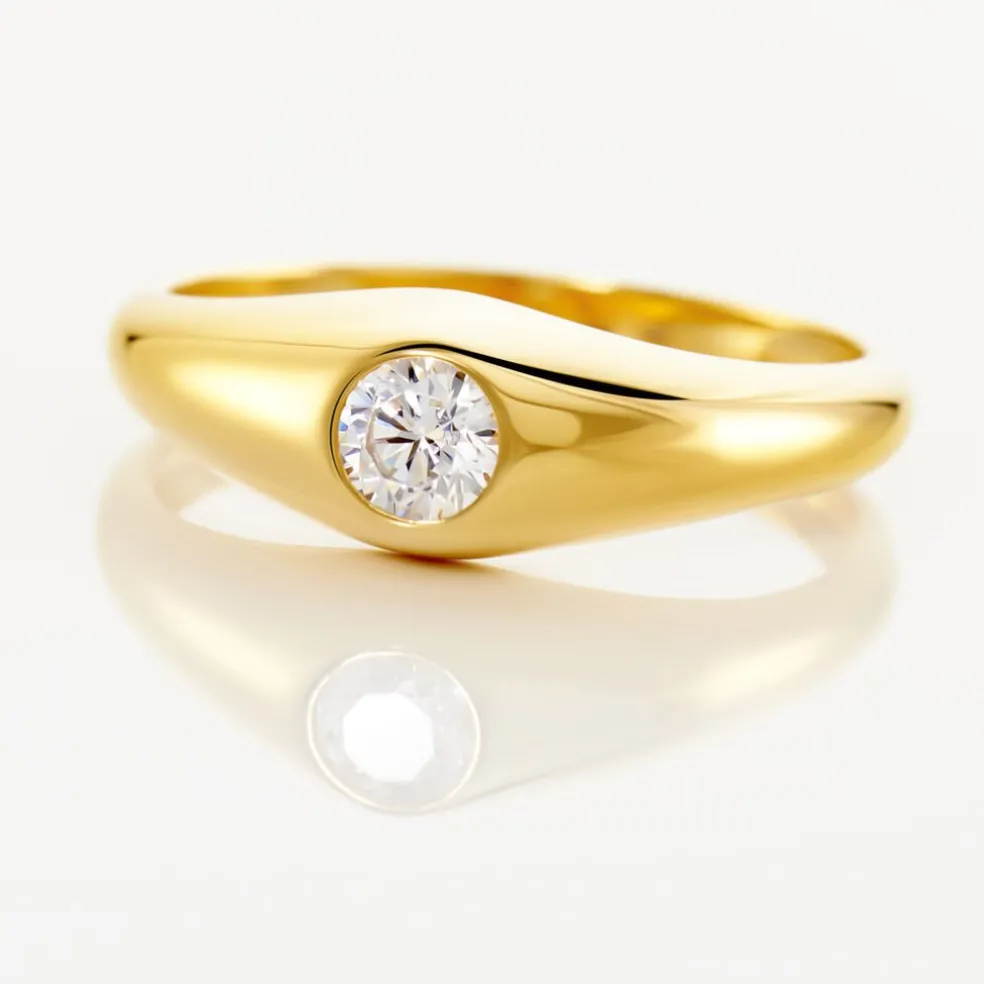 Chevaliere Maxime Or Jaune Oxyde