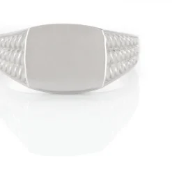 Chevalière Argent Blanc Charites