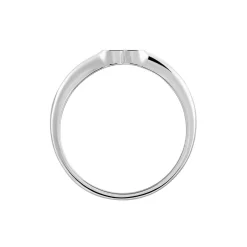 Chevalière Argent Deep In Love Oxydes De Zirconium