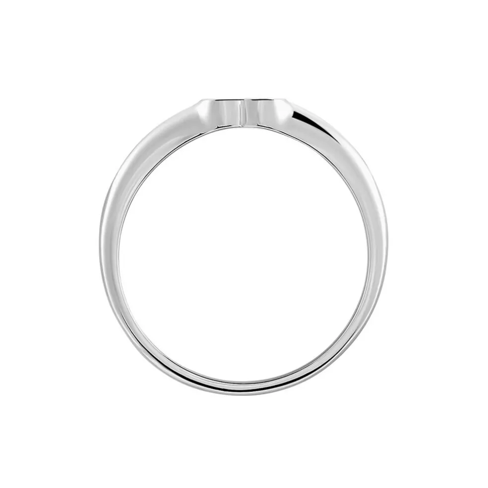 Chevalière Argent Deep In Love Oxydes De Zirconium