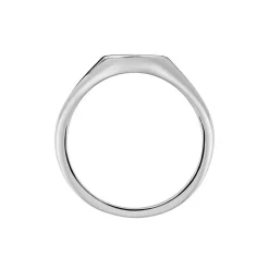Chevalière Audie Argent Blanc Oxyde De Zirconium