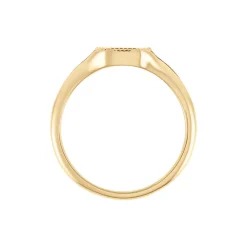 Chevalière Aviv Plaqué Or Jaune