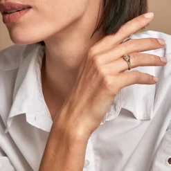 Chevalière Aviv Plaqué Or Jaune