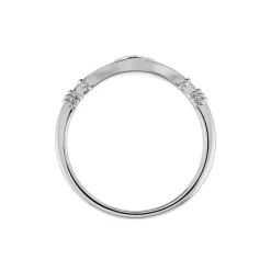 Chevalière Azteque Argent Blanc