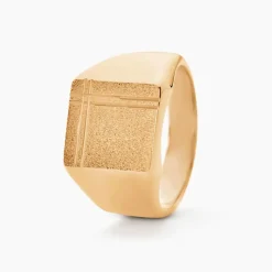 Chevalière Cillian Plaqué Or Jaune