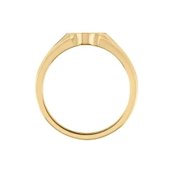 Chevalière Cosma Plaqué Or Jaune Oxyde De Zirconium