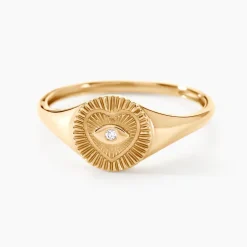 Chevalière Damianus Or Jaune Diamant