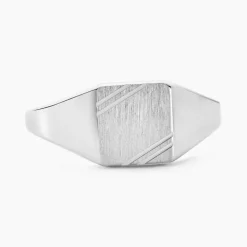 Chevalière Daniel Argent Blanc