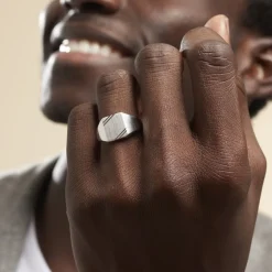 Chevalière Daniel Argent Blanc