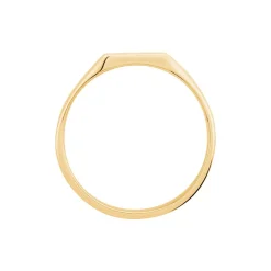 Chevalière Daniel Plaqué Or Jaune