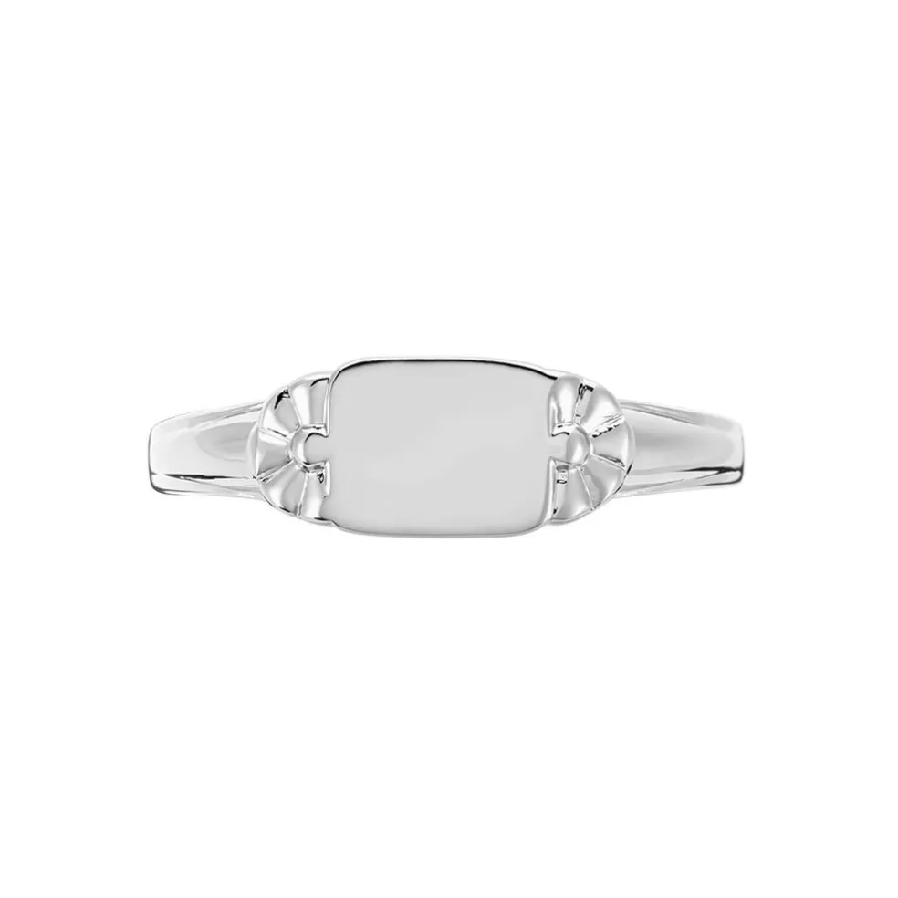 Chevalière Darian Argent Blanc