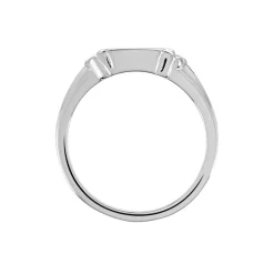 Chevalière Darian Argent Blanc