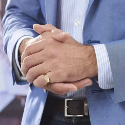 Chevalière Gerrard Ovale Diamantee Soleil Or Jaune