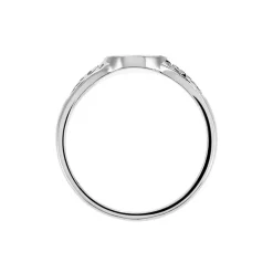 Chevalière Giacoma Argent Blanc