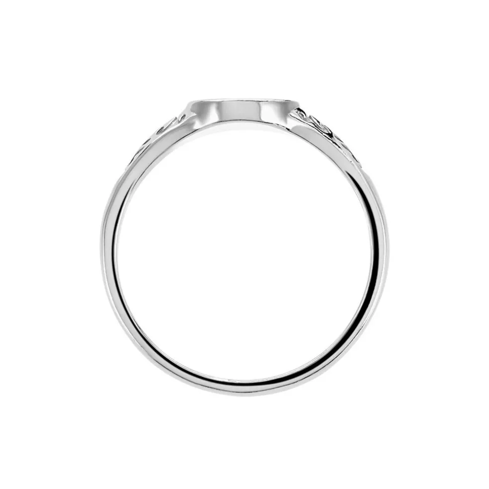 Chevalière Giacoma Argent Blanc