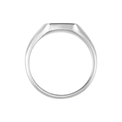 Chevalière Goddess Argent Blanc Nacre Oxyde De Zirconium