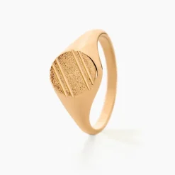 Chevalière Gregoire Plaqué Or Jaune