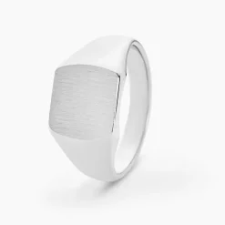 Chevalière Gringoire Argent Blanc