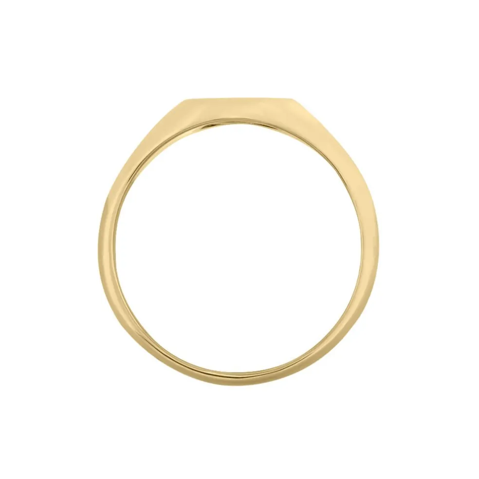 Chevalière Gwennen Plaqué Or Oxyde De Zirconium