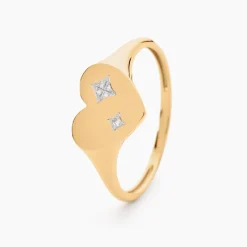 Chevalière Headley Or Jaune Diamant