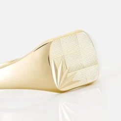 Chevalière Henry Plaque Or Jaune