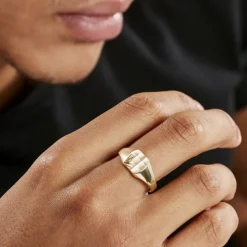 Chevalière Henry Plaque Or Jaune