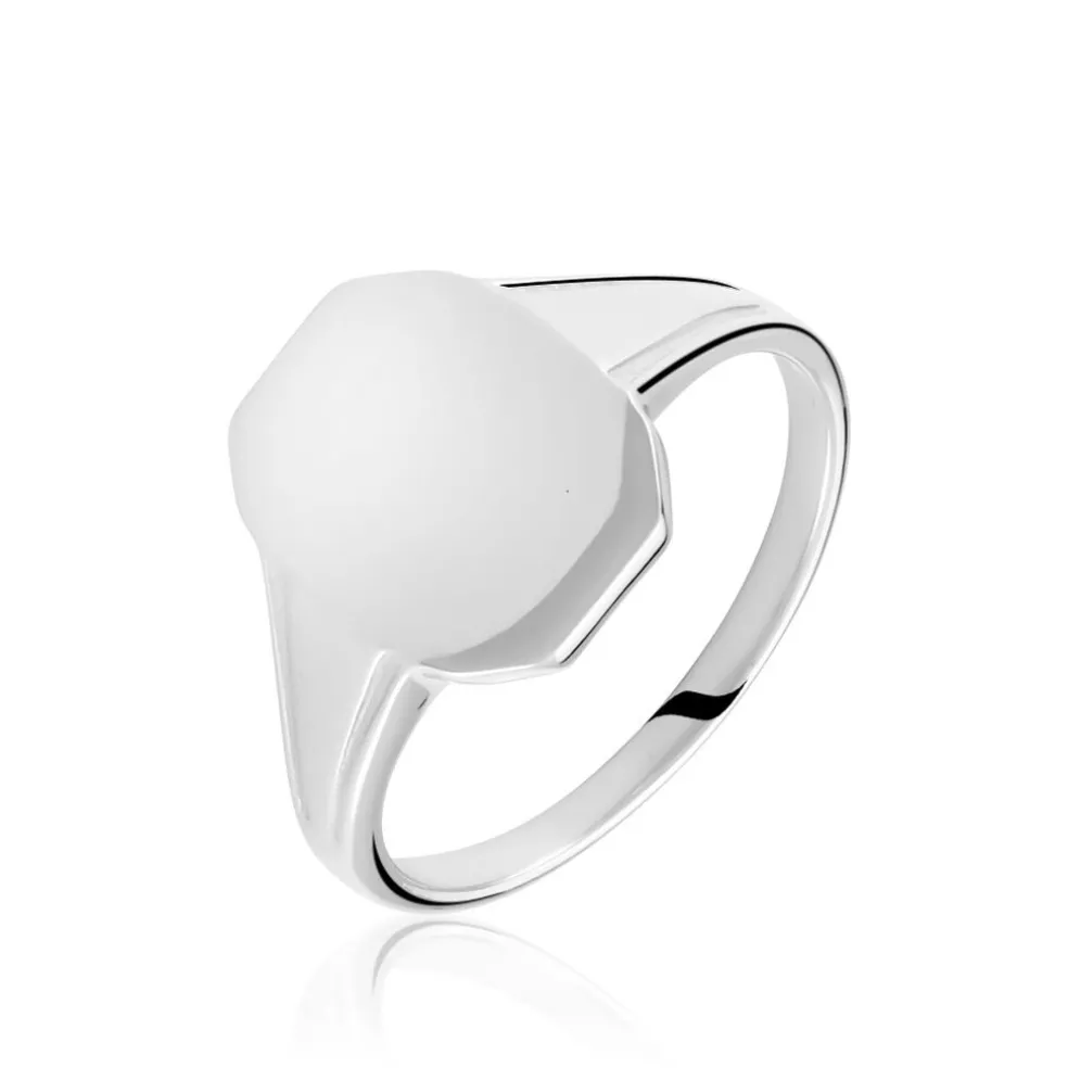 Chevalière Kaleo Argent Blanc