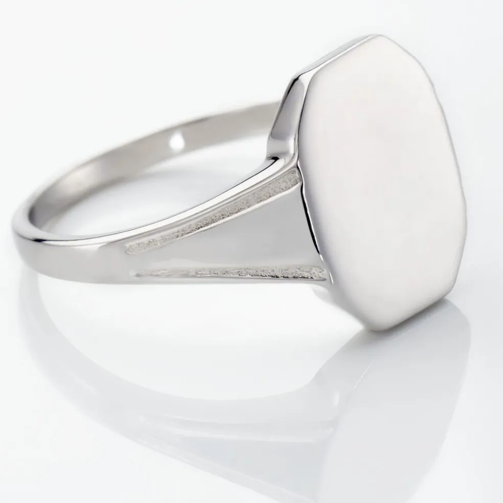 Chevalière Kaleo Argent Blanc