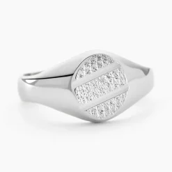 Chevalière Kety Argent Blanc