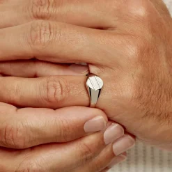 Chevalière Kety Argent Blanc