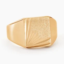 Chevalière Lionel Plaqué Or Jaune