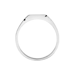 Chevalière Luka Argent Blanc