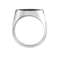 Chevalière Phebus Him Acier Blanc