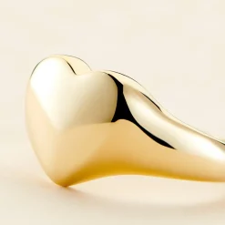 Chevalière Philia Acier Doré