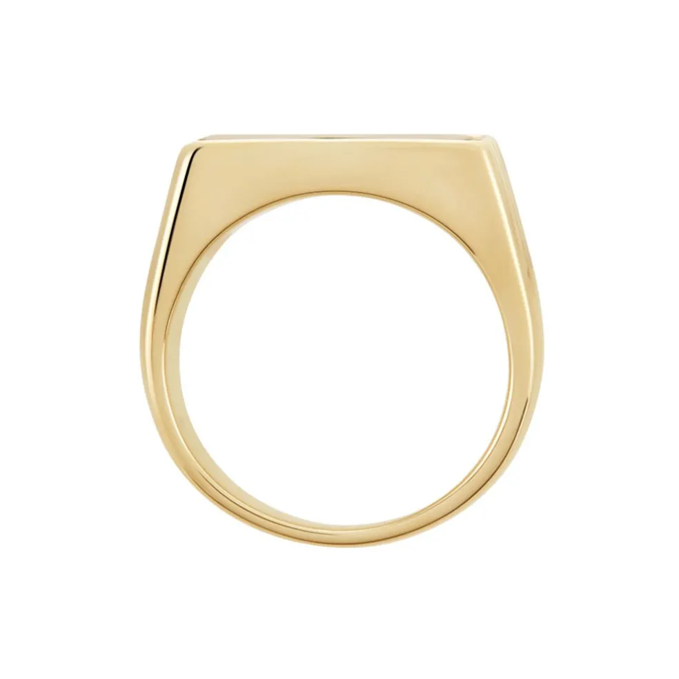 Chevalière Plaqué Hadrien Onyx