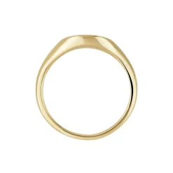 Chevalière Plaqué Or Crepinien Oxyde De Zirconium