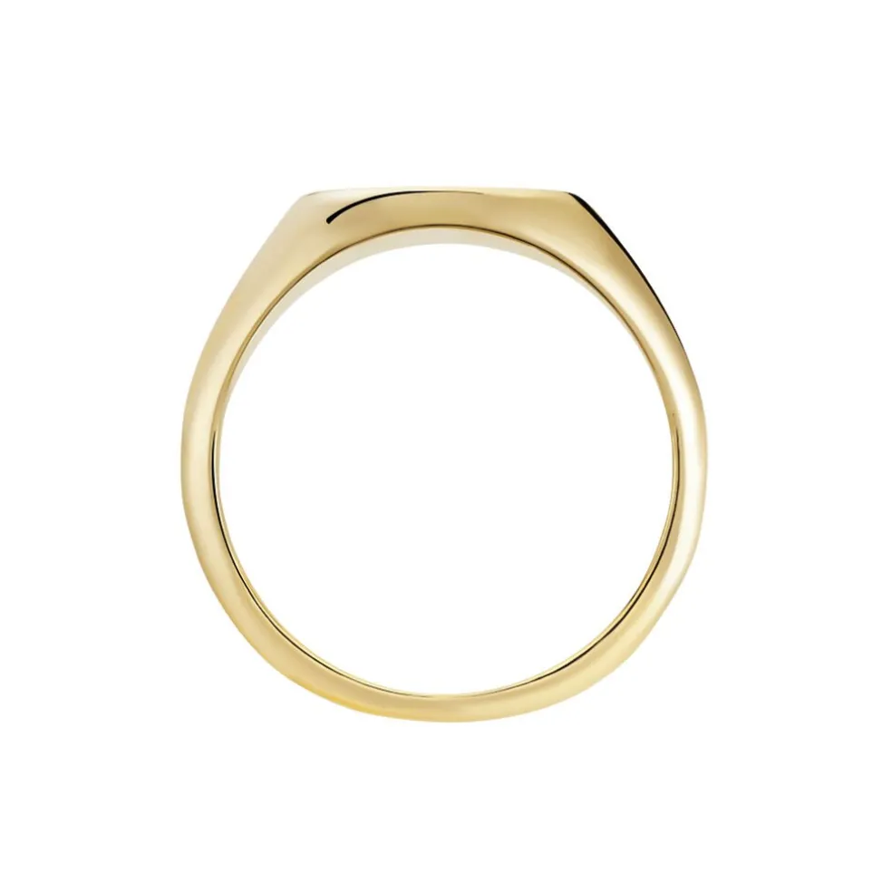 Chevalière Plaqué Or Jaune Hadrian