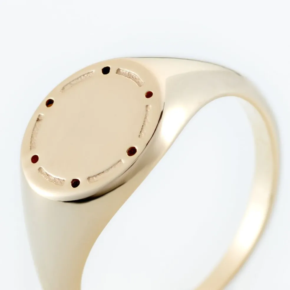 Chevalière Plaqué Or Jaune Hadrian