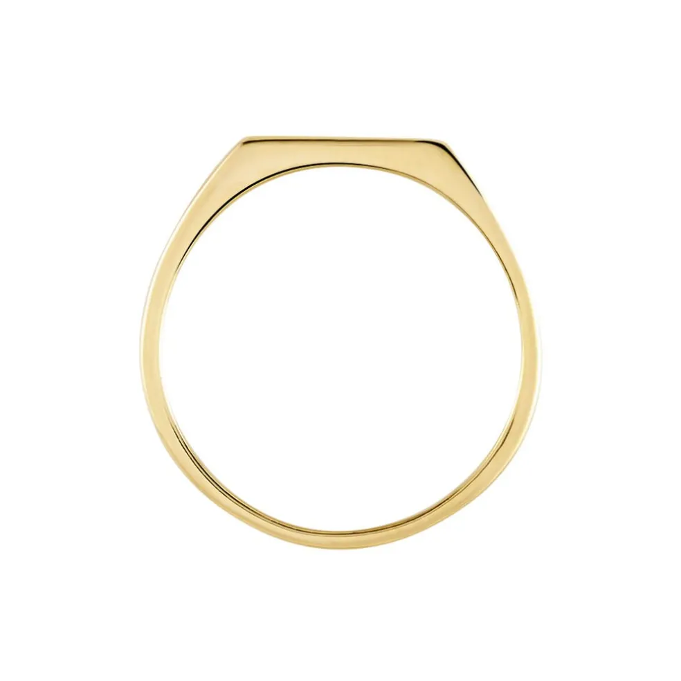 Chevalière Plaqué Or Jaune Alfonso