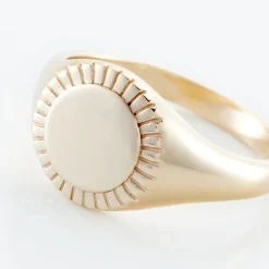 Chevalière Plaqué Or Jaune Louie