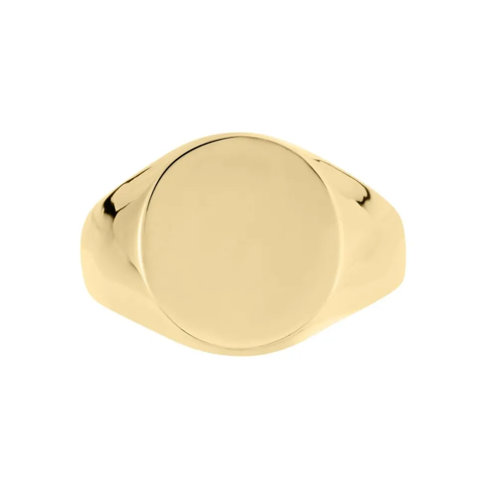 Chevalière Plaqué Or Jaune Aureliano