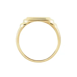 Chevalière Plaqué Or Jaune Eliseo