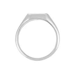 Chevalière Renelia Argent Blanc Blanc Onyx