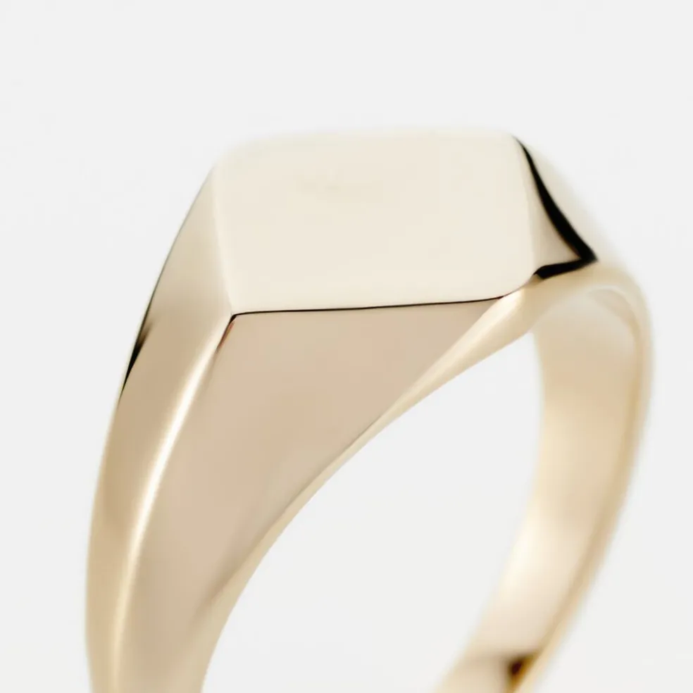 Chevalière Sebastiano Plaqué Or Jaune