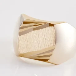 Chevalière Zoey Plaqué Or Jaune