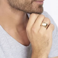 Chevalière Zoey Plaqué Or Jaune